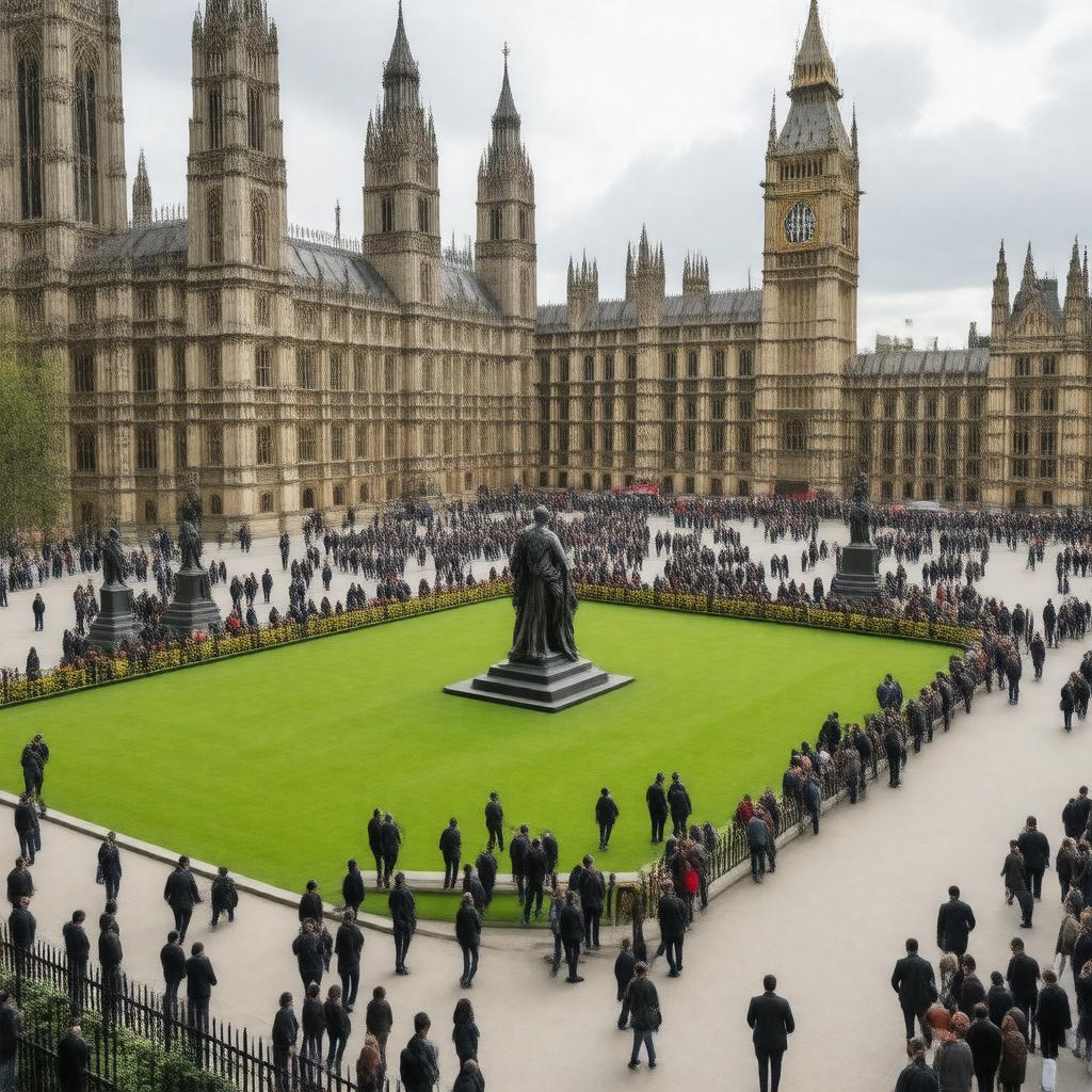 AI-created image of Parliament Square