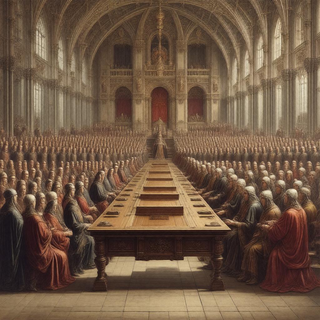 AI-created image of Parliament of England (unicameral)