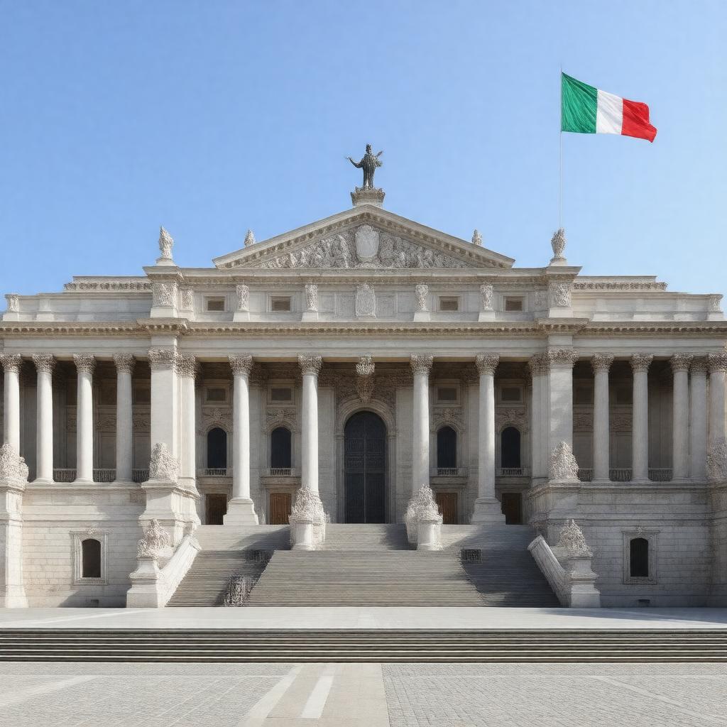 AI-created image of Parliament of Italy