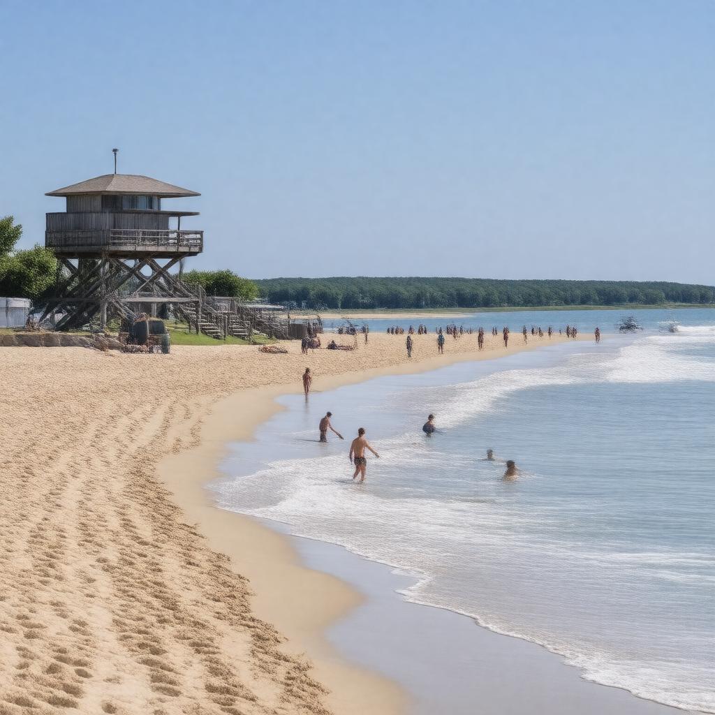 Click to view larger image AI-created image of Parrish Beach