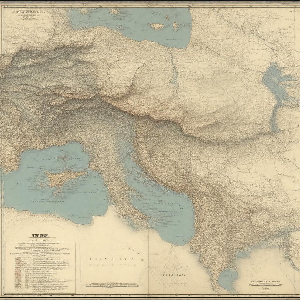 AI-created image of Partition of the Ottoman Empire