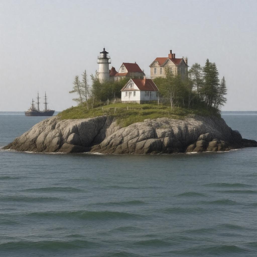 Click to view larger image AI-created image of Partridge Island