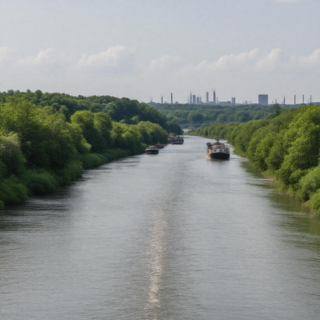 AI-created image of Patapsco River