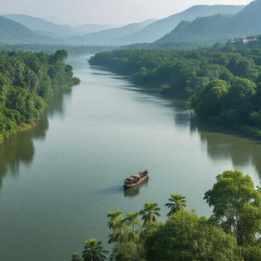 AI-created image of Pathanamthitta district