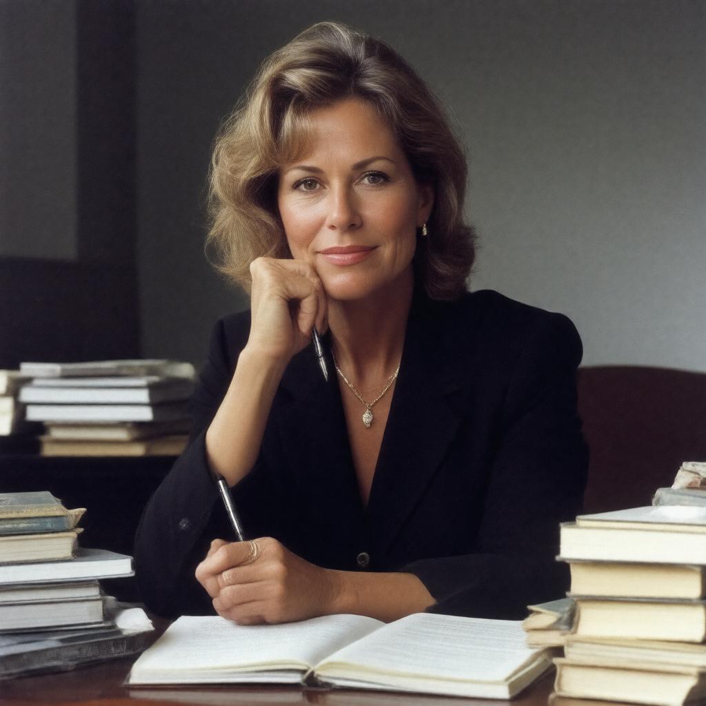 AI-created image of Patricia Cornwell