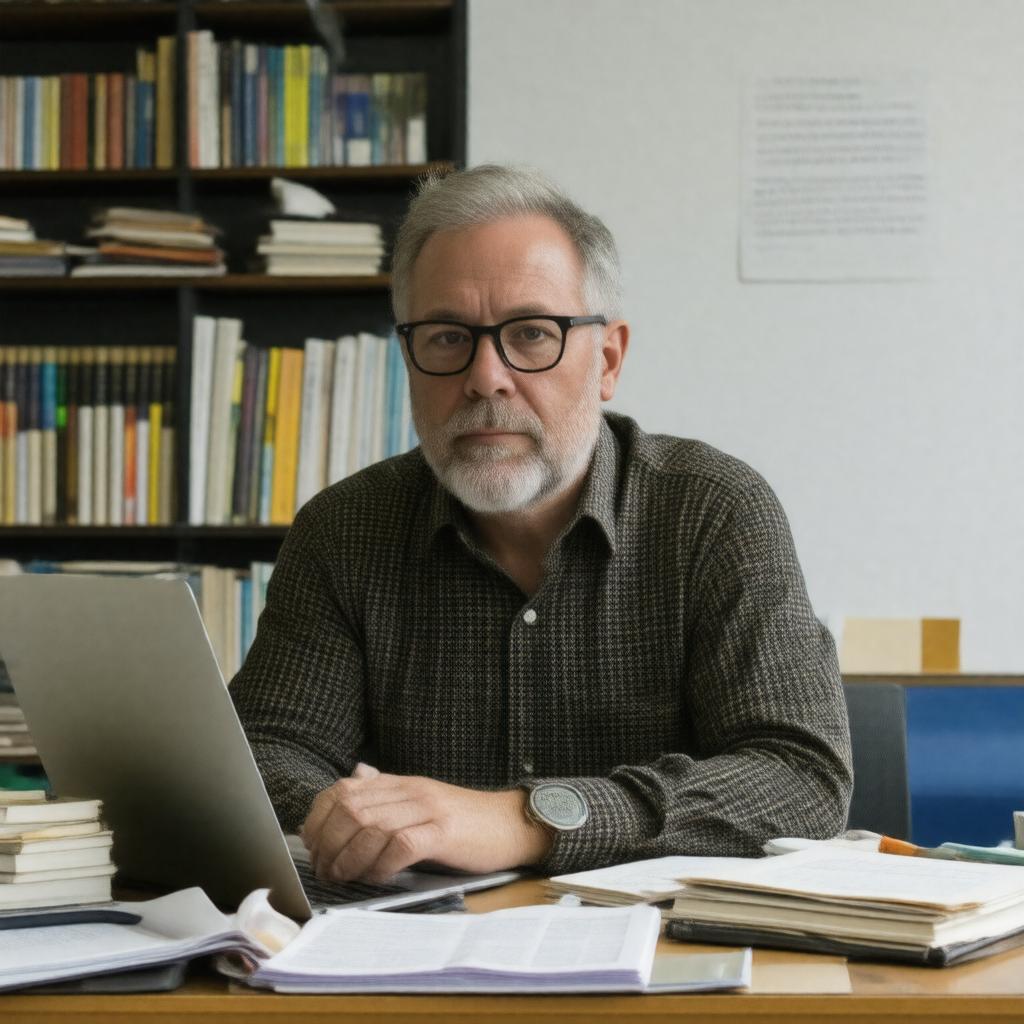 AI-created image of Patrick Blanchfield