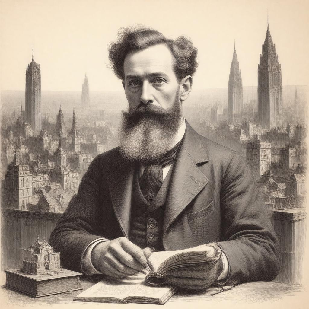 AI-created image of Patrick Geddes