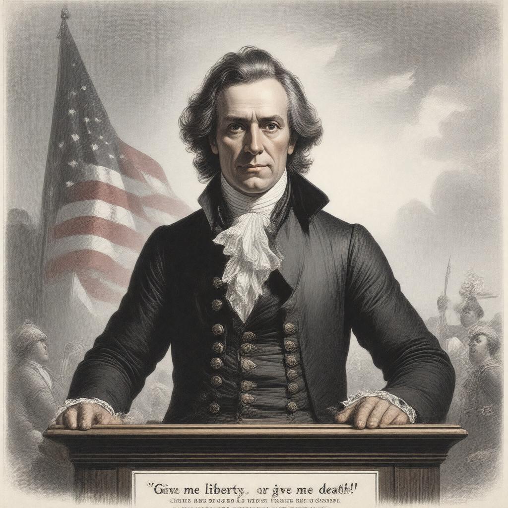 AI-created image of Patrick Henry