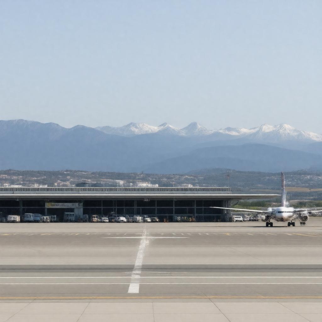 AI-created image of Pau Pyrénées Airport