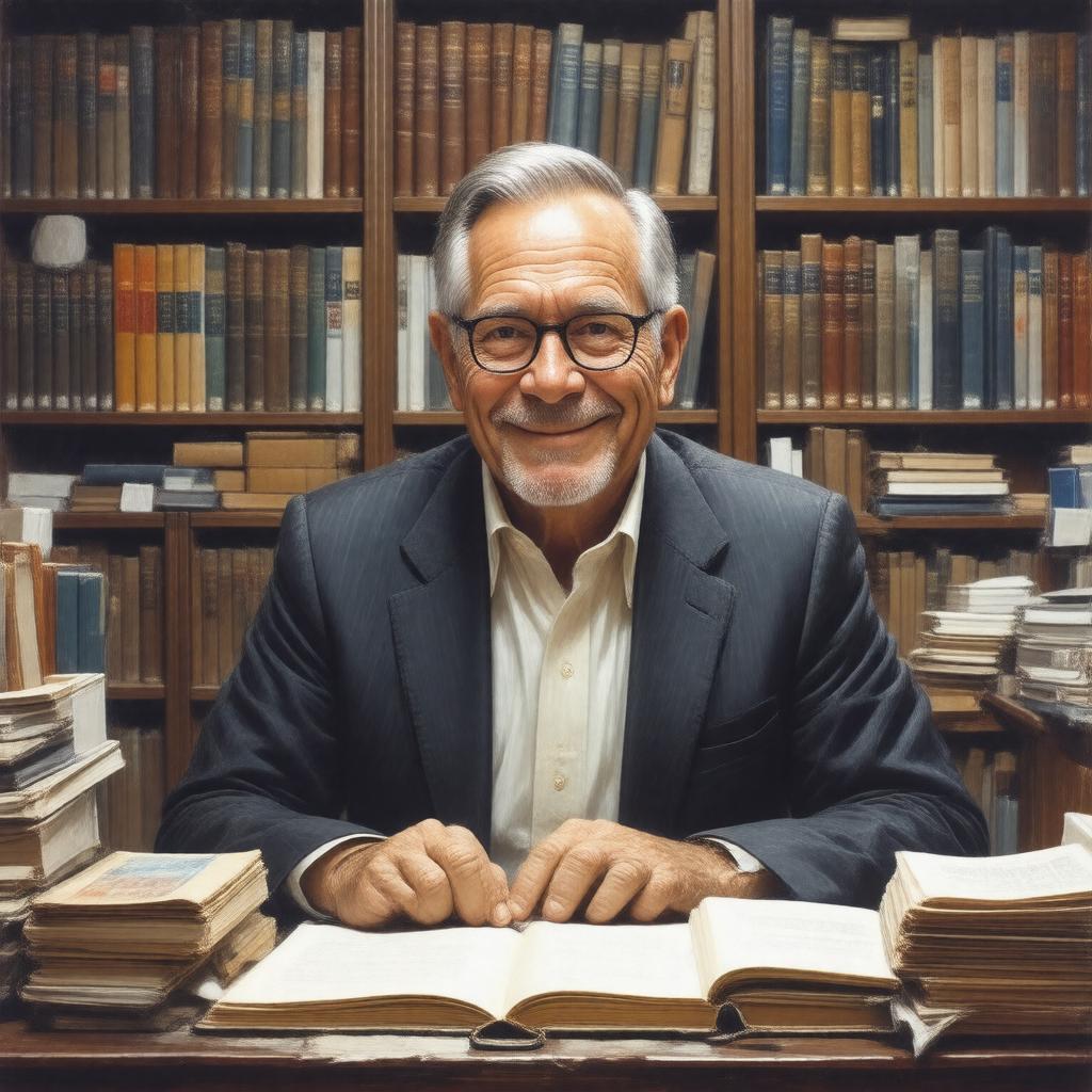 AI-created image of Paul Buhle