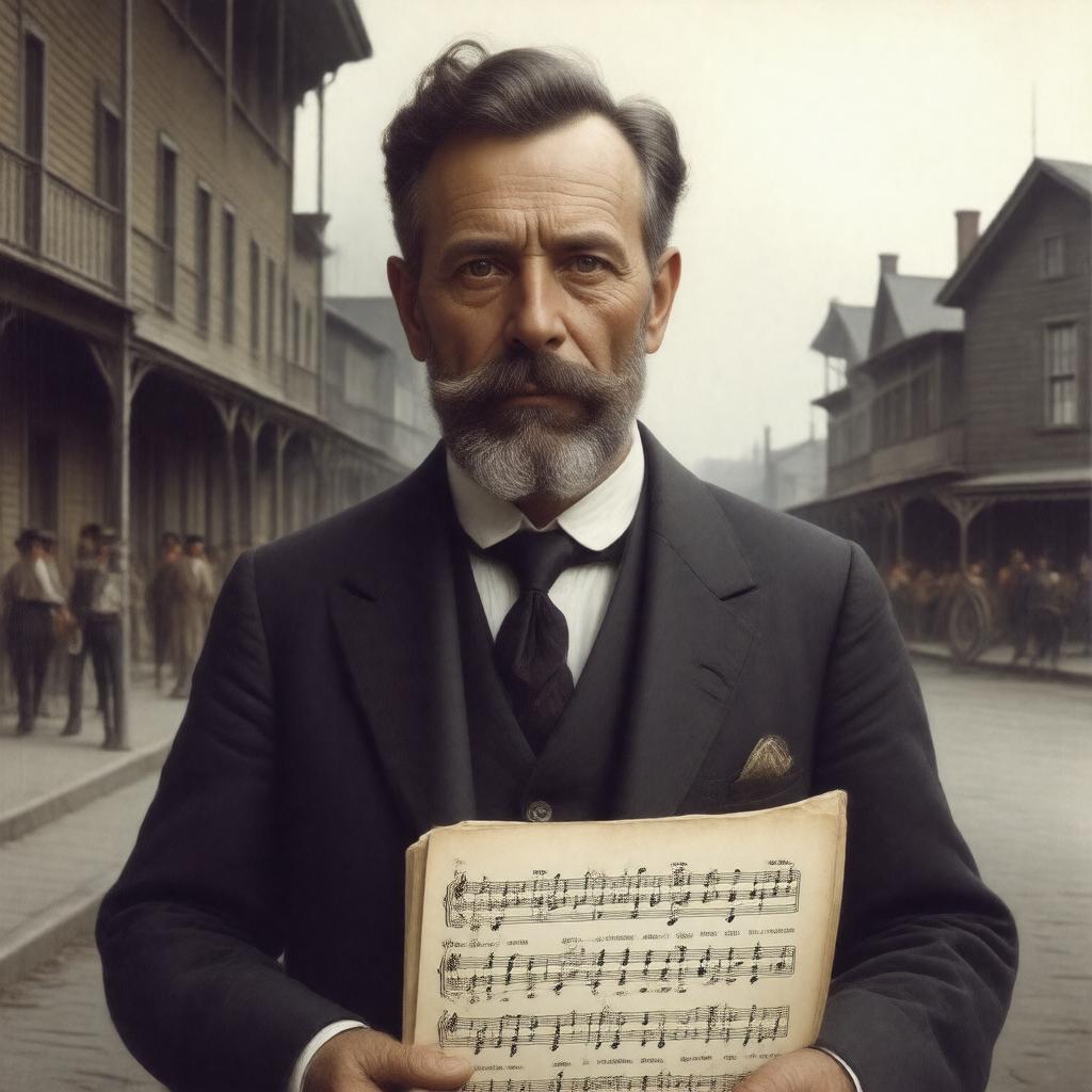 AI-created image of Paul Dresser