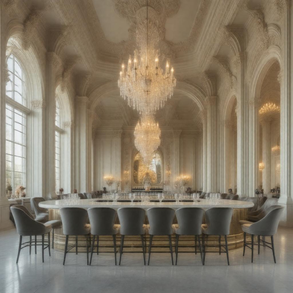 Click to view larger image AI-created image of Paul Hamlyn Hall Champagne Bar