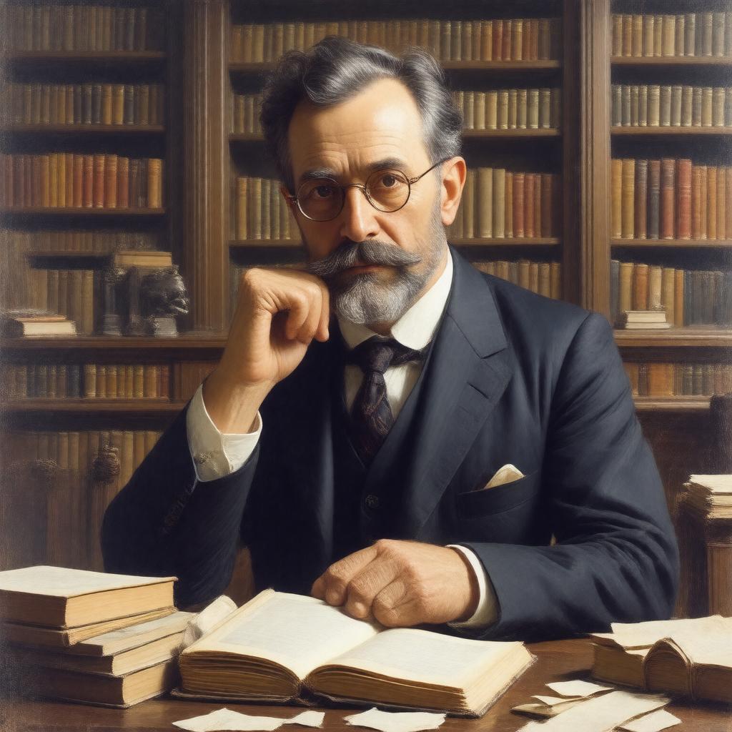 AI-created image of Paul Langevin