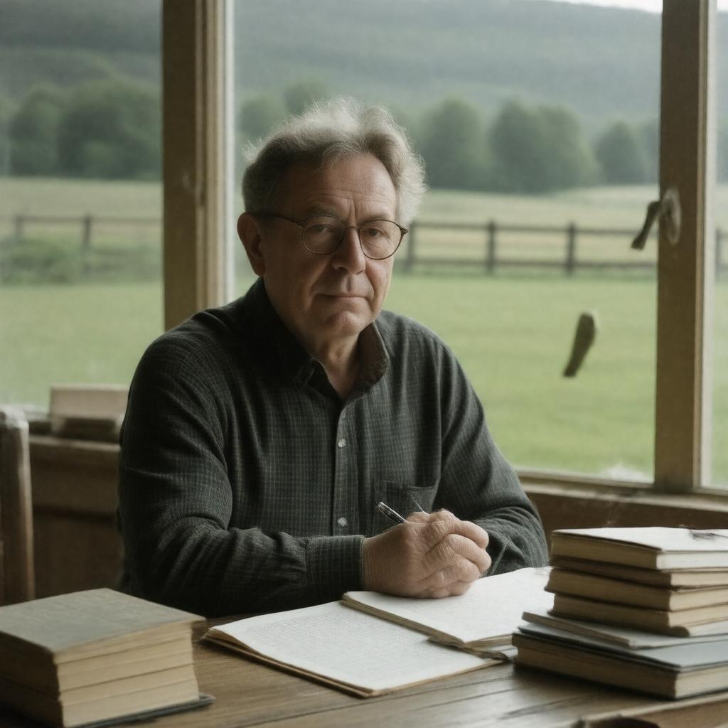 AI-created image of Paul Muldoon