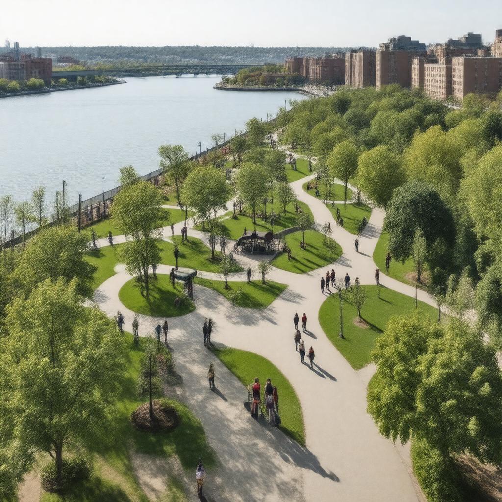 AI-created image of Paul Revere Park