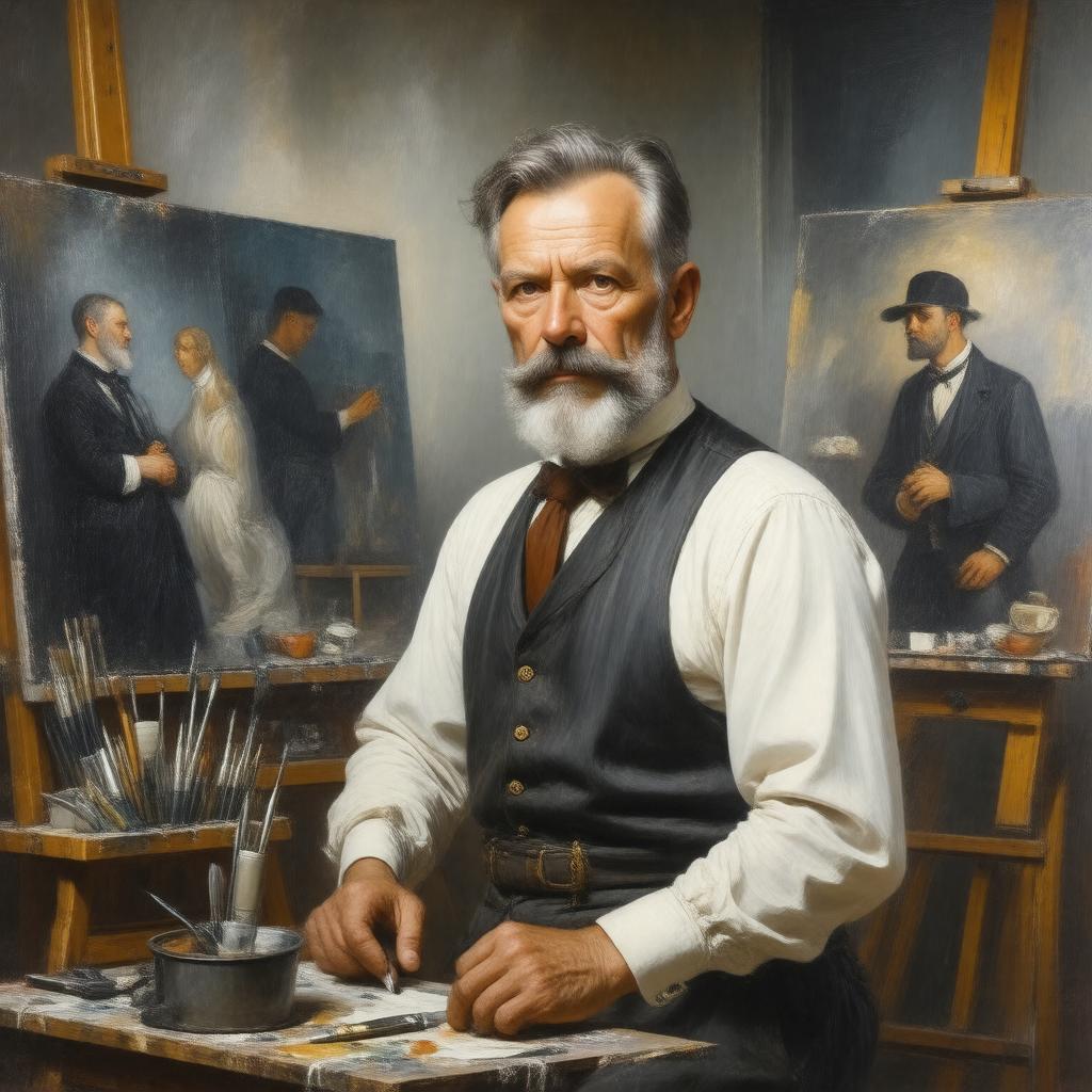 AI-created image of Paul Schröter