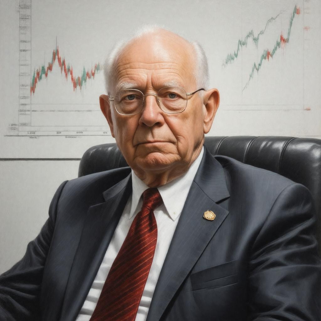 AI-created image of Paul Volcker