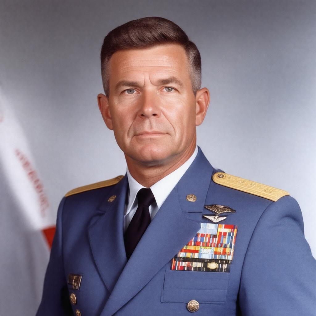 Click to view larger image AI-created image of Paul W. Tibbets III