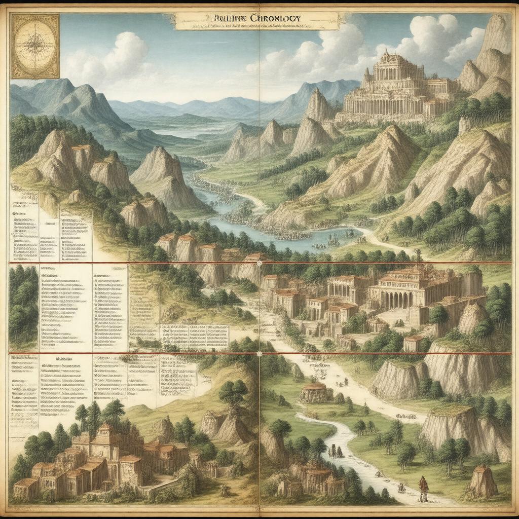 AI-created image of Pauline chronology