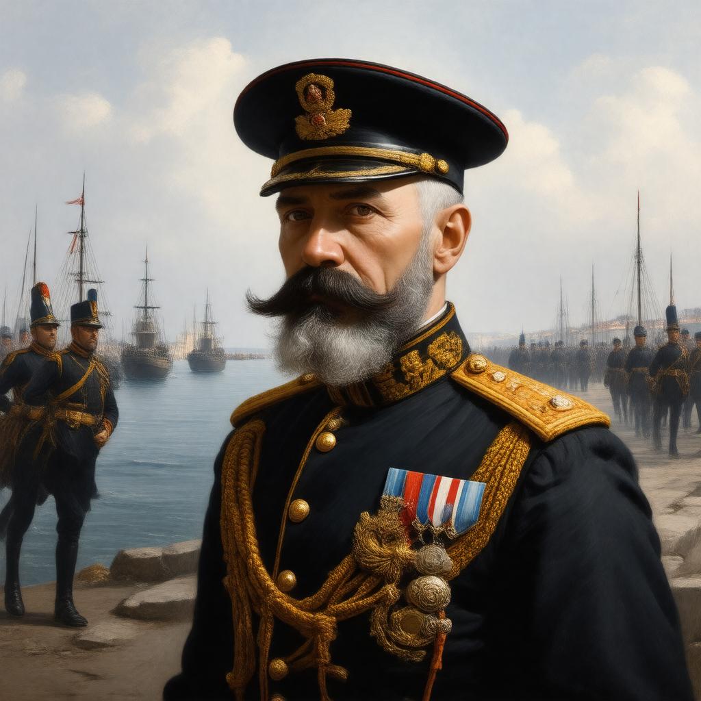 AI-created image of Pavel Nakhimov