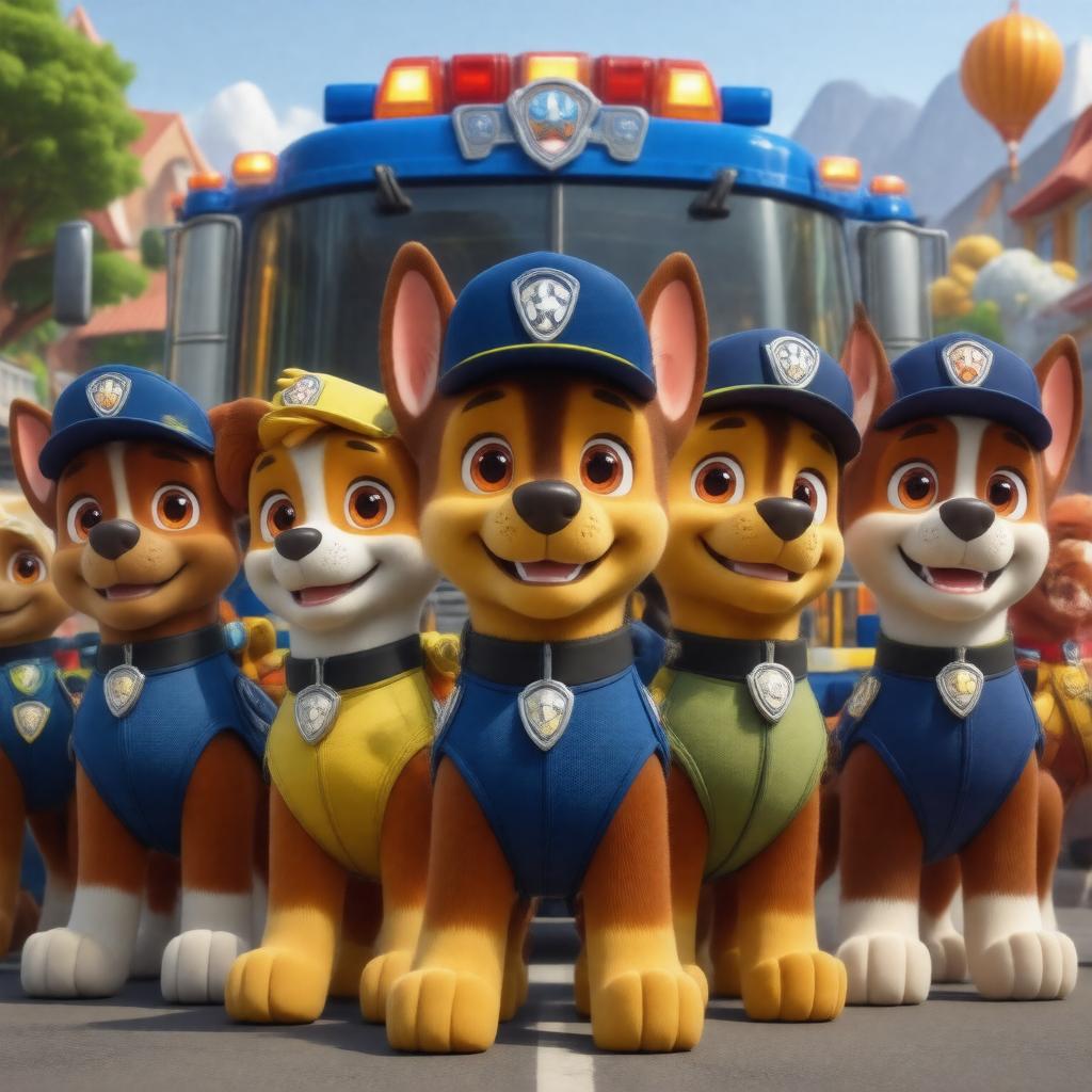 AI-created image of Paw Patrol