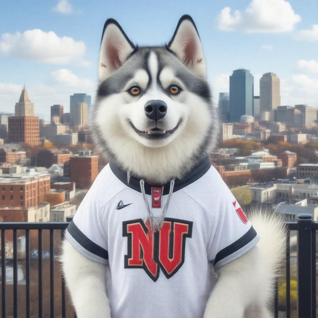 AI-created image of Paws the Husky