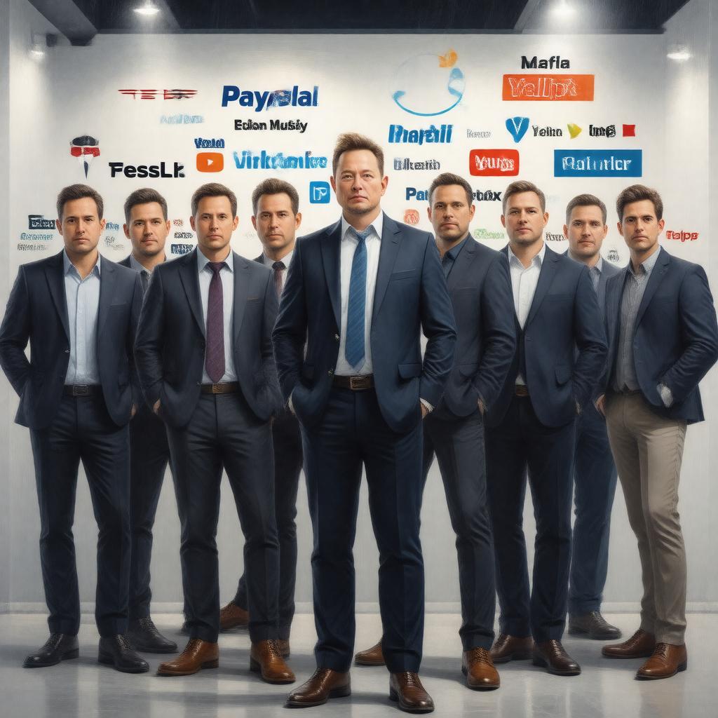 AI-created image of PayPal Mafia