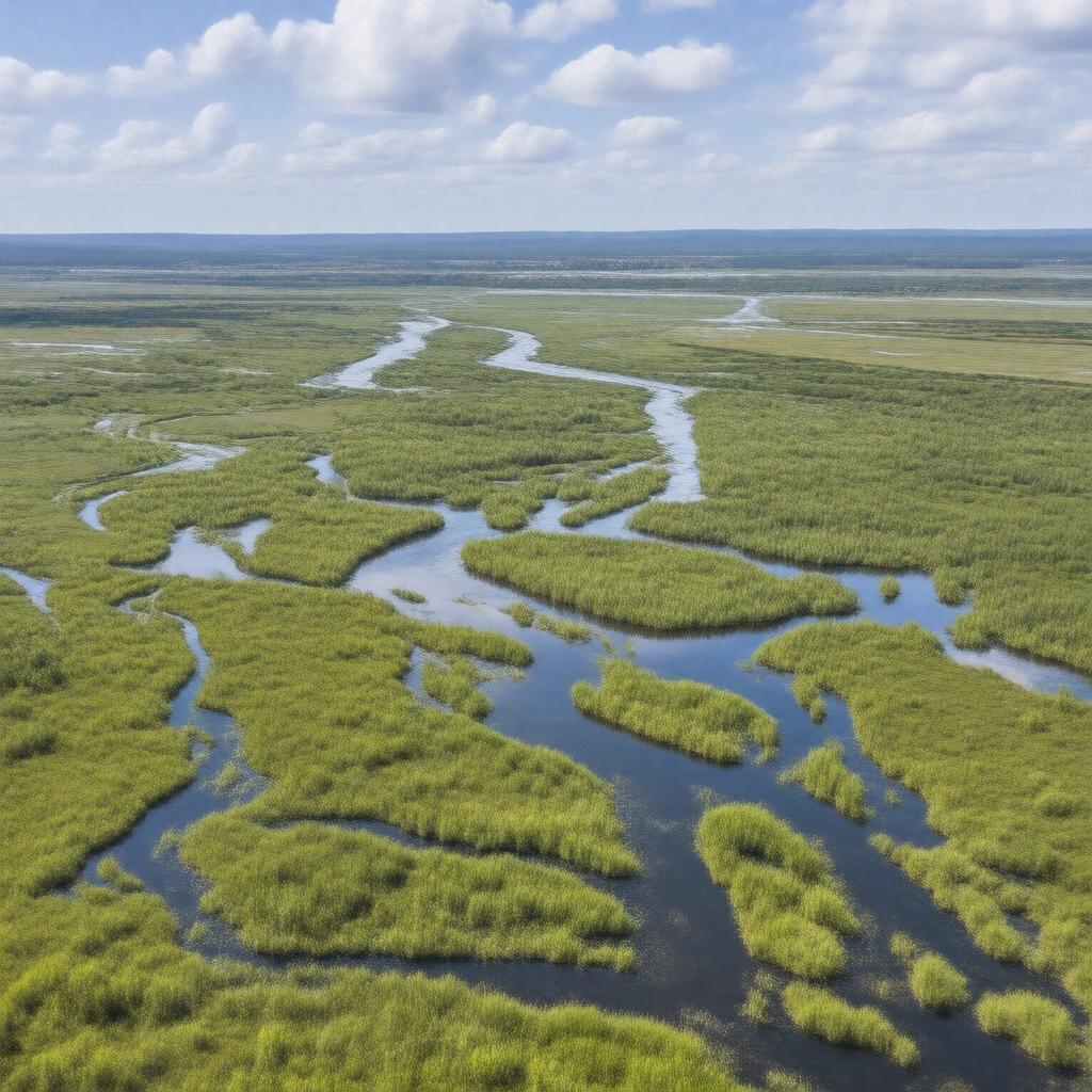 AI-created image of Peace-Athabasca Delta Ramsar Site