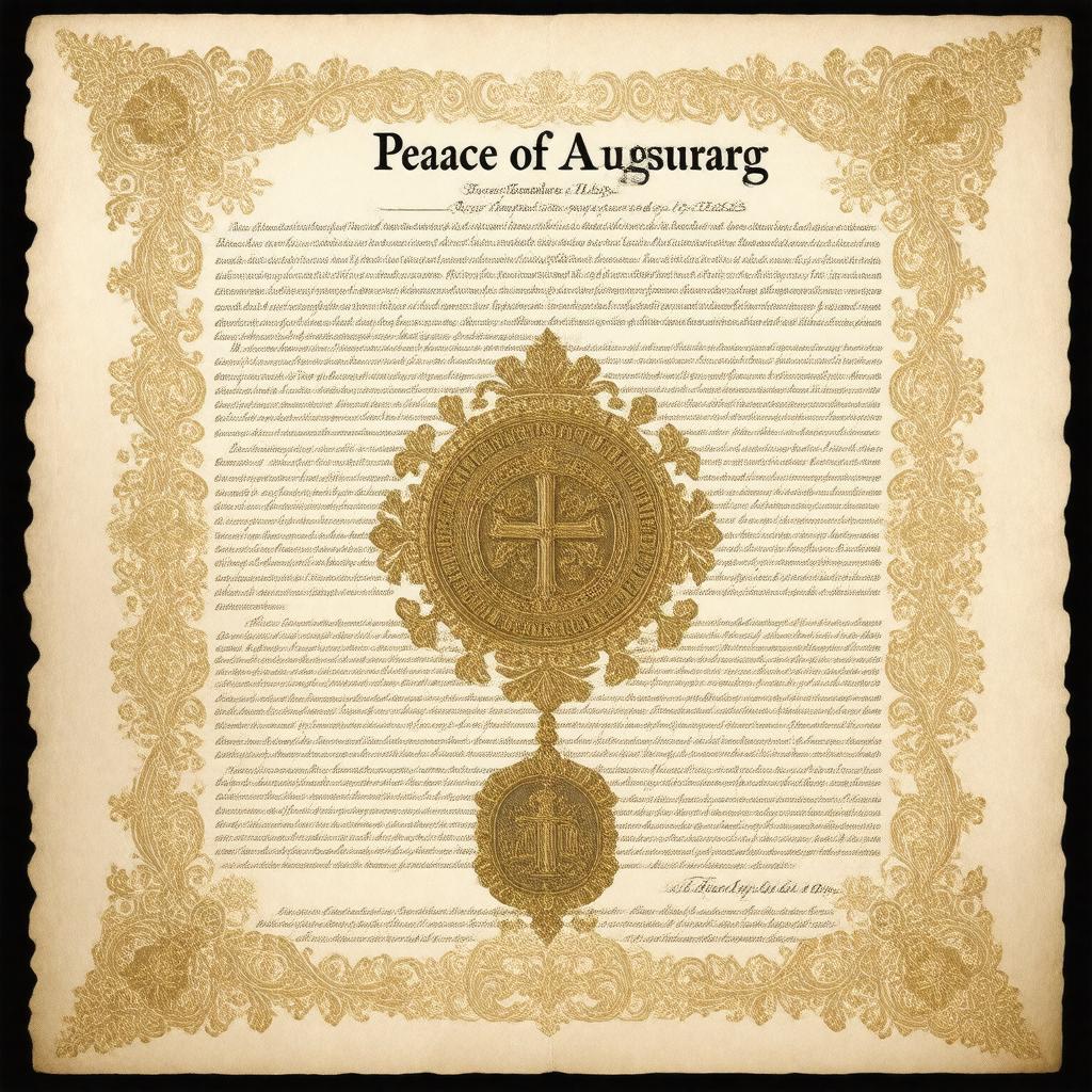 AI-created image of Peace of Augsburg