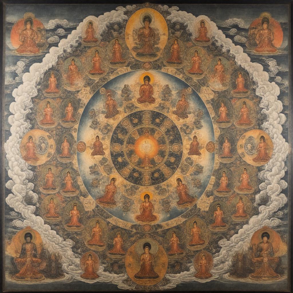 AI-created image of Peaceful and Wrathful Deities