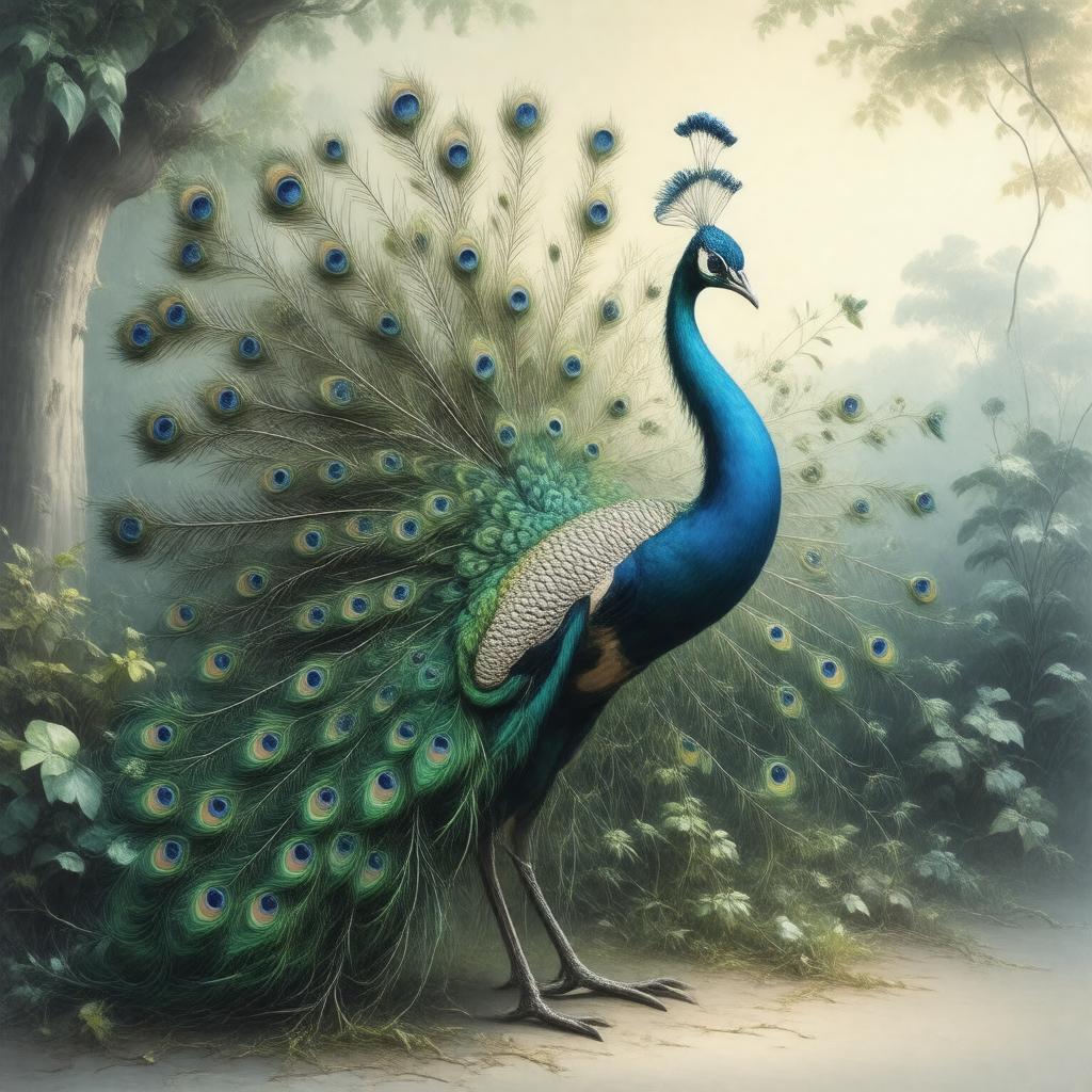 AI-created image of Peacocks
