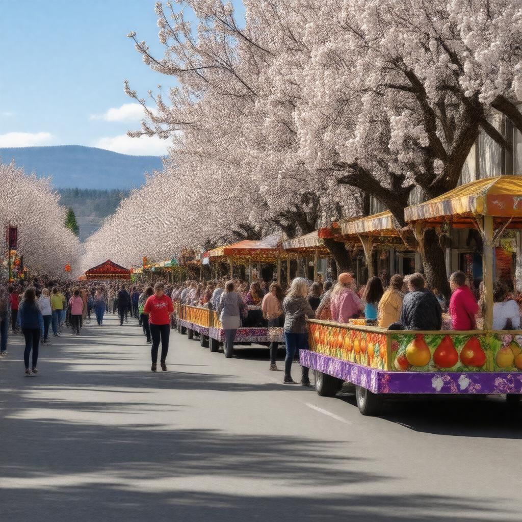 AI-created image of Pear Blossom Festival