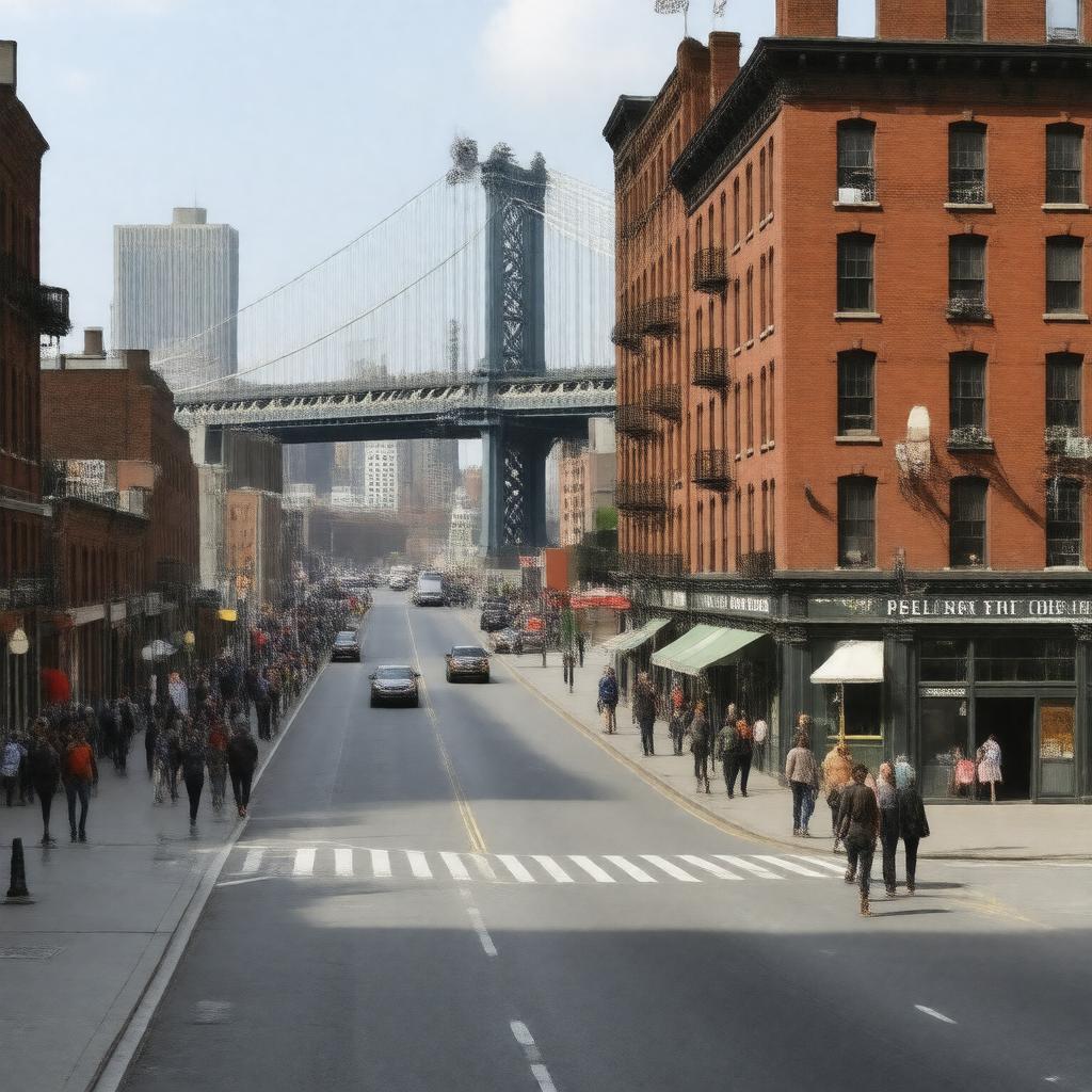 Click to view larger image AI-created image of Pearl Street