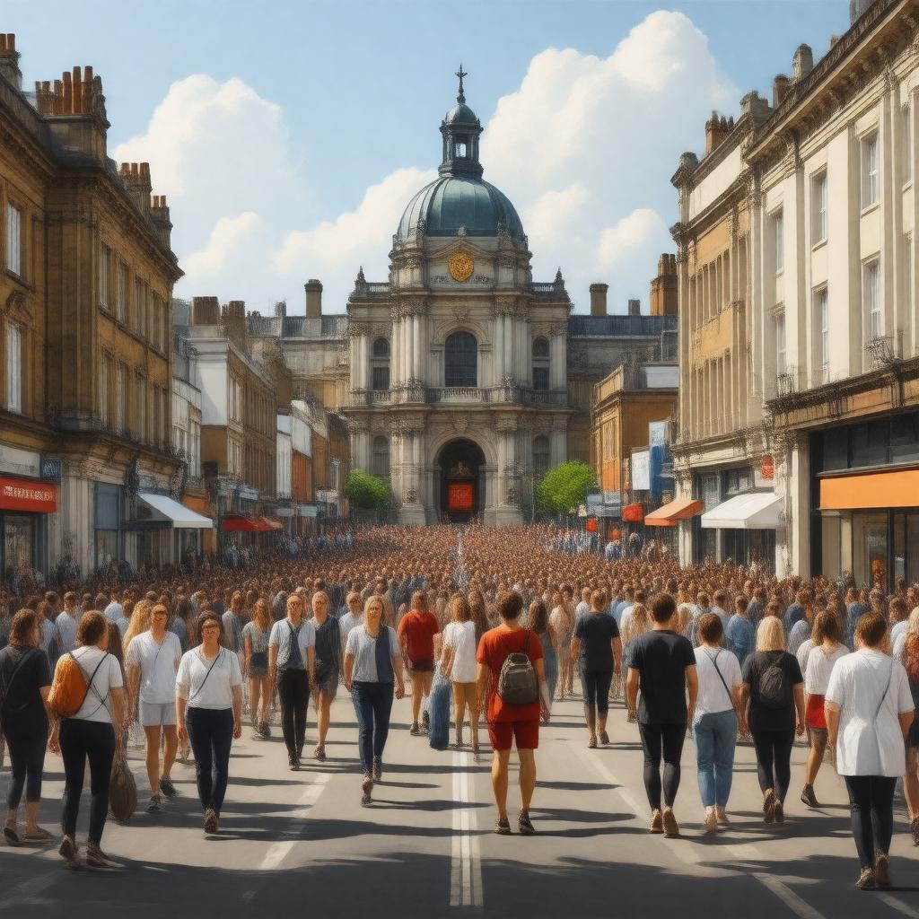 AI-created image of Peckham, London, England