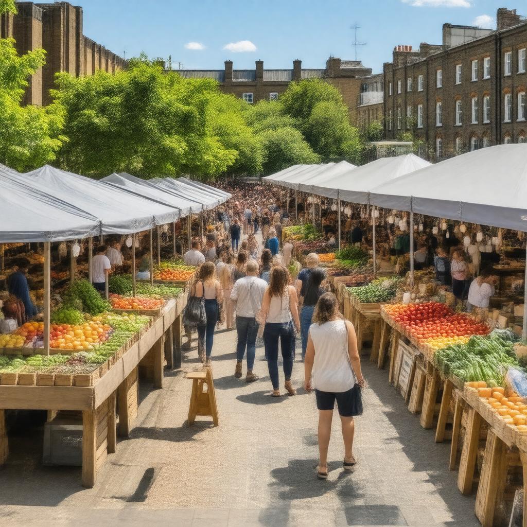 AI-created image of Peckham Market