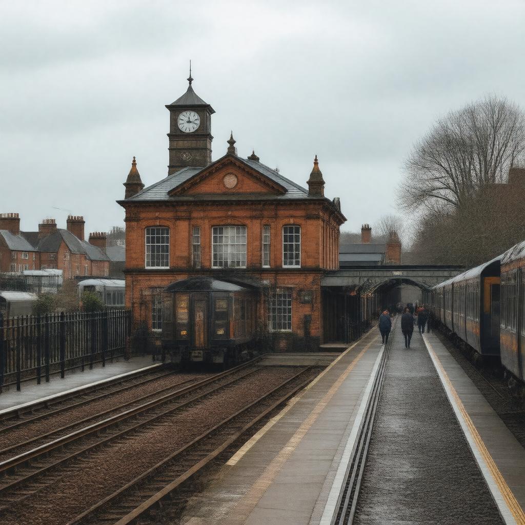 AI-created image of Peckham Rye railway station