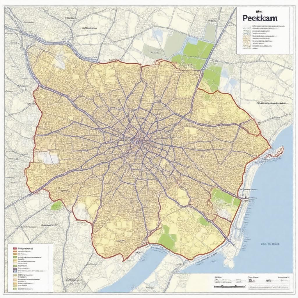 Click to view larger image AI-created image of Peckham (proposed, after 2023 review)