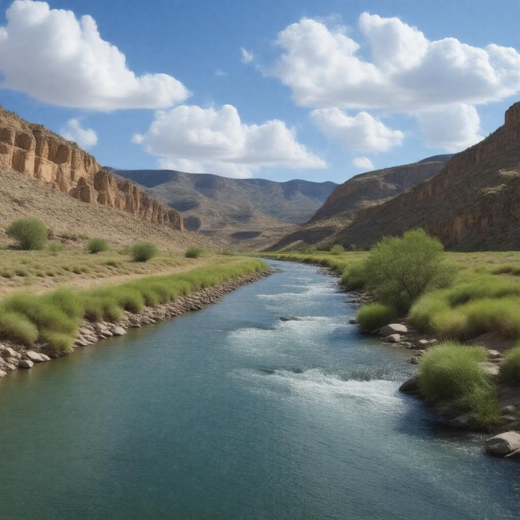 AI-created image of Pecos River