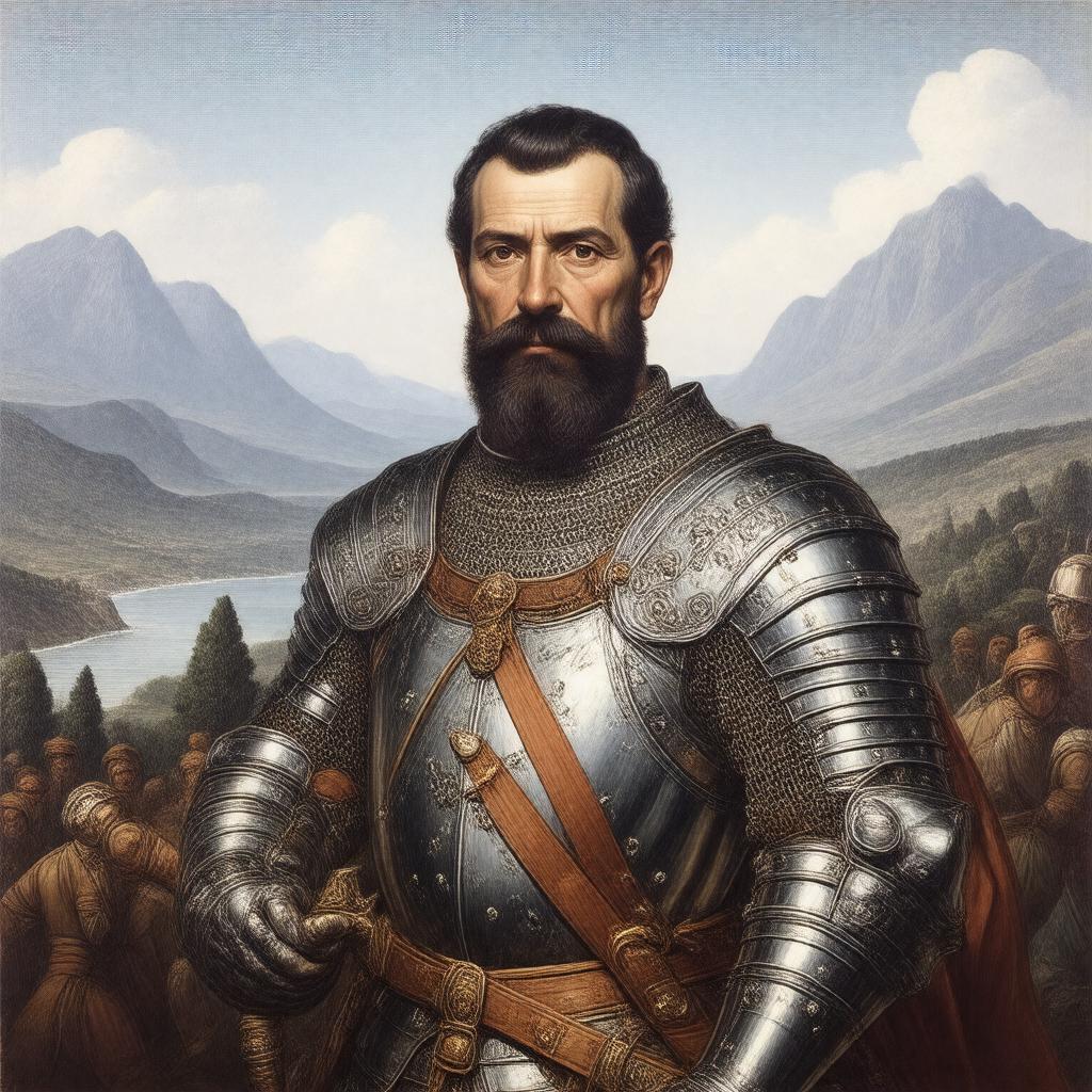 AI-created image of Pedro Arias Dávila