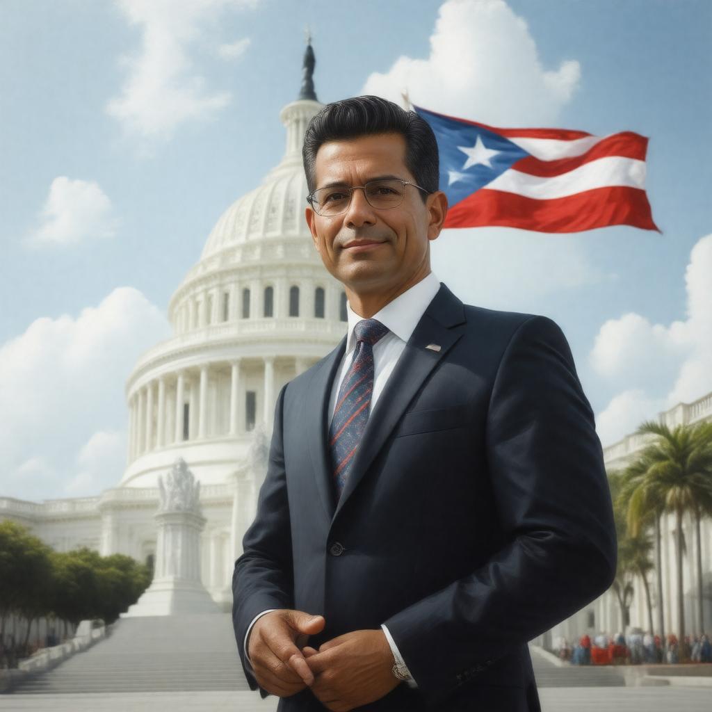 AI-created image of Pedro Pierluisi