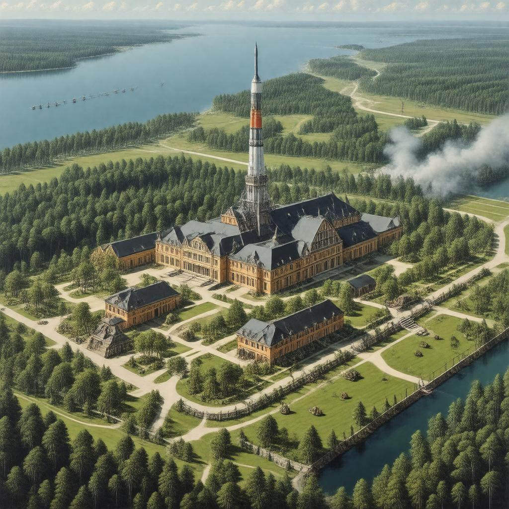 AI-created image of Peenemünde Army Research Center