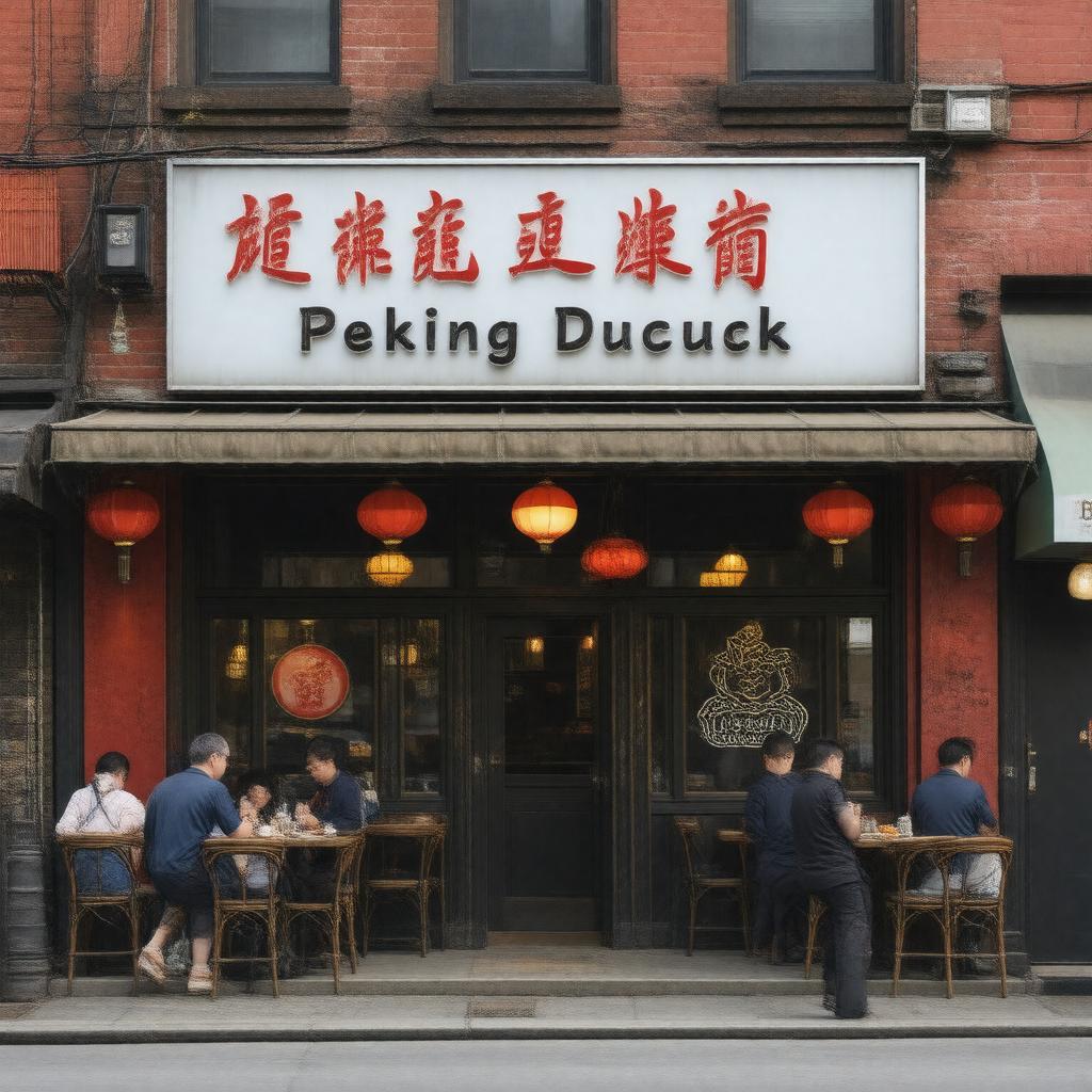 Click to view larger image AI-created image of Peking Duck House