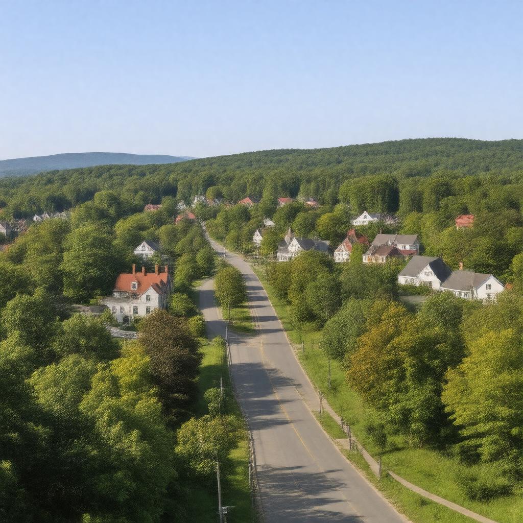 AI-created image of Pelham, New Hampshire