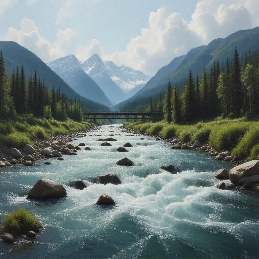AI-created image of Pelly River
