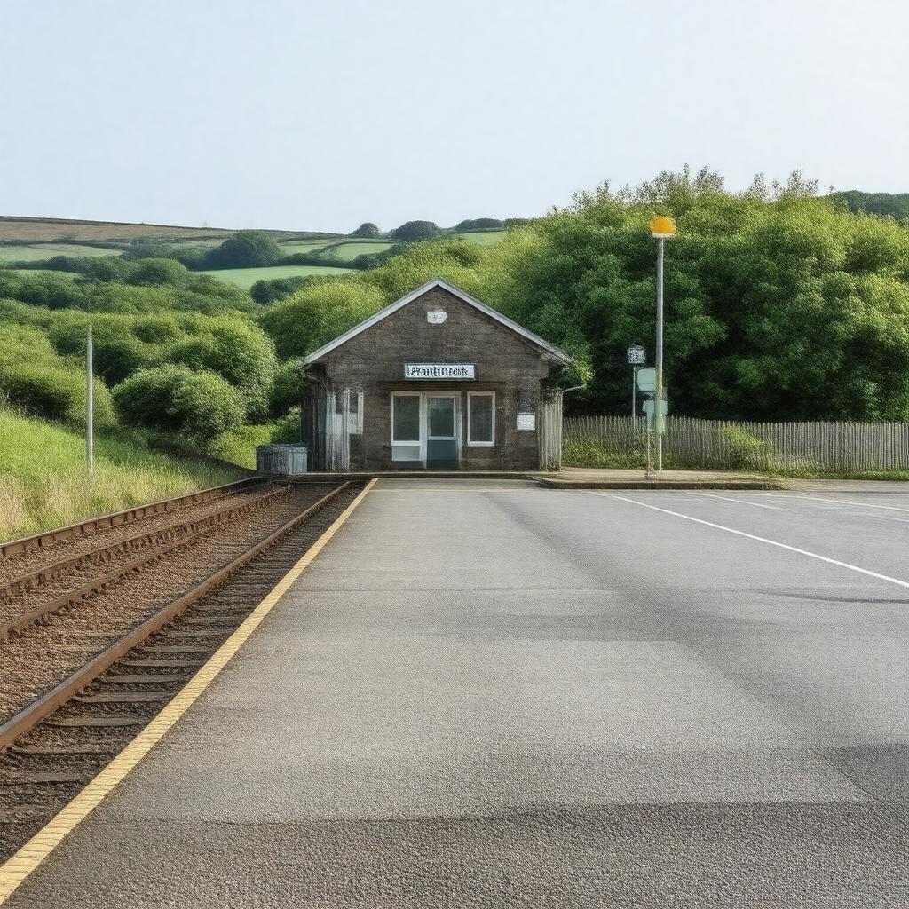 Click to view larger image AI-created image of Pembroke railway station