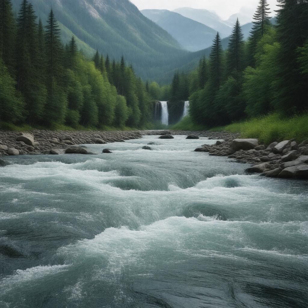 AI-created image of Pemigewasset River