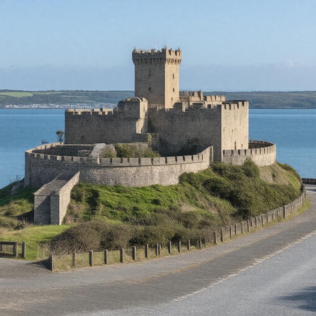 AI-created image of Pendennis Castle