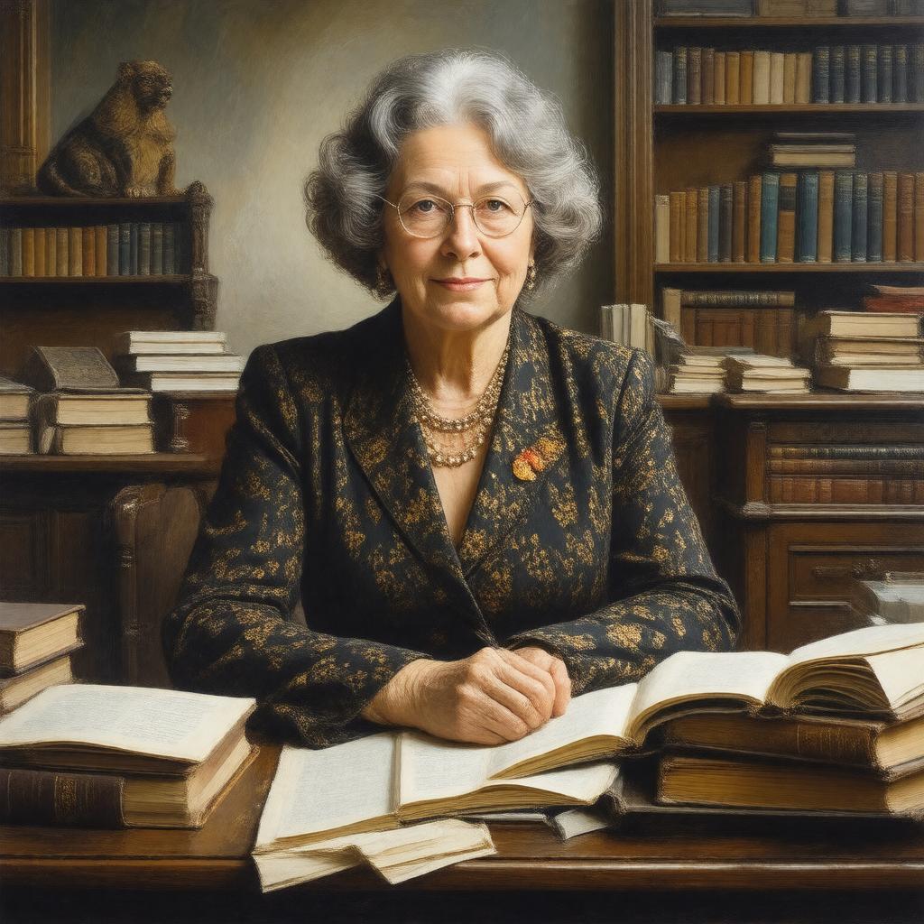 AI-created image of Penelope Lively