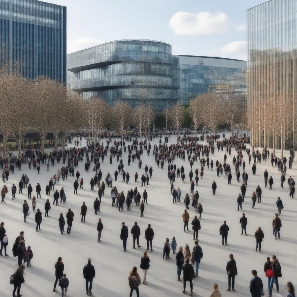 AI-created image of Peninsula Square, London SE10 0DX