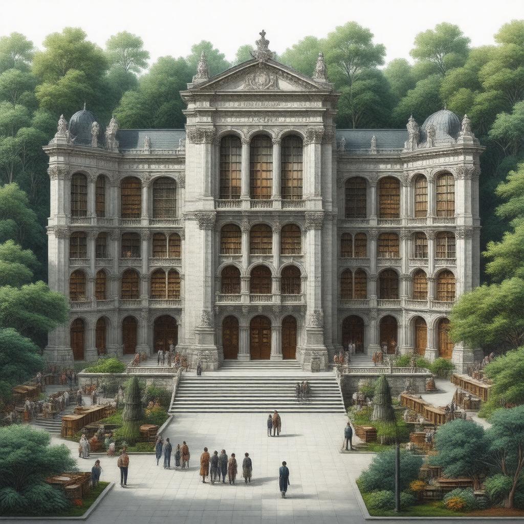 AI-created image of Penn Libraries
